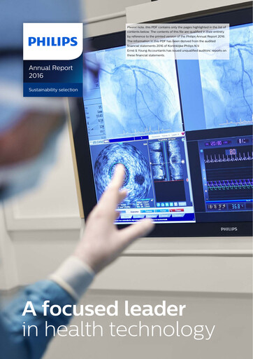 Thumbnail Philips Sustainability Report 2016