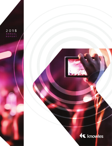 Thumbnail Knowles
 Annual Report 2015
