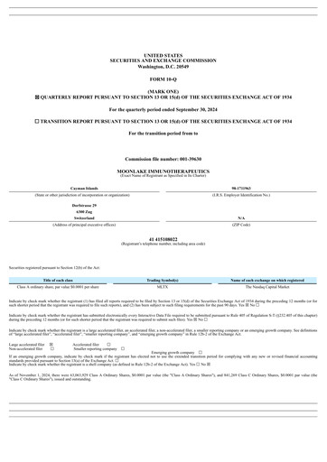 Thumbnail MoonLake Immunotherapeutics Quarterly Report 2024-q3