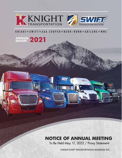 Thumbnail Knight-Swift Transportation
 Annual Report 2021