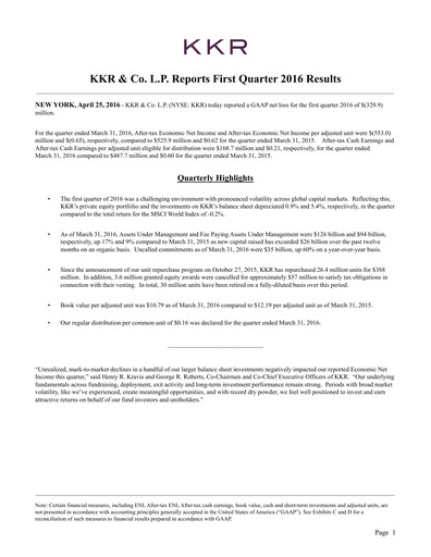 Thumbnail KKR & Co. Quarterly Report 2016-q1