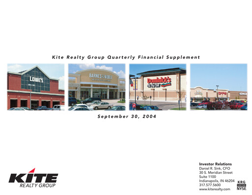 Thumbnail Kite Realty Quarterly Report 2004-q3