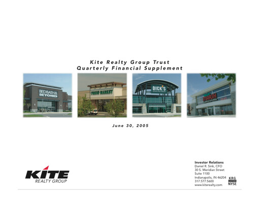 Thumbnail Kite Realty Quarterly Report 2005-q2