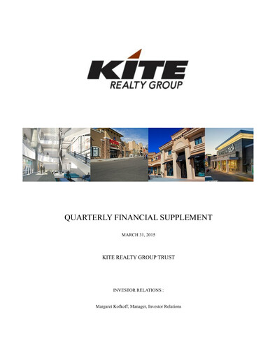 Thumbnail Kite Realty Quarterly Report 2015-q1