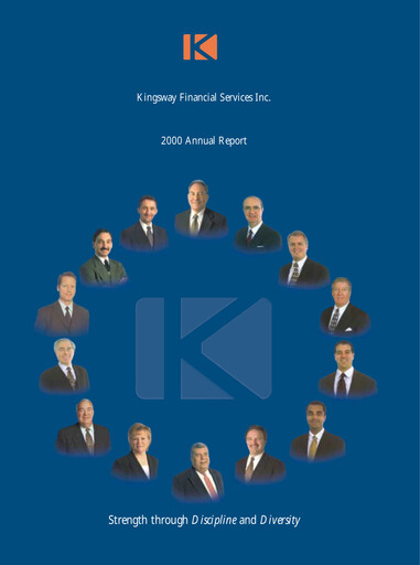 Thumbnail Kingsway Financial Services Annual Report 2000