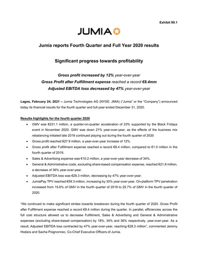 Thumbnail Jumia Financial Report 2020
