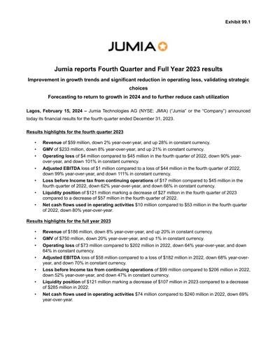 Thumbnail Jumia Financial Report 2023