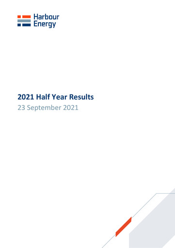 Thumbnail Harbour Energy Half-year Report 2021-h1