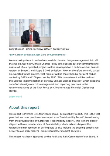 Thumbnail Harbour Energy Sustainability Report 2019