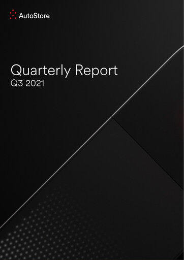 Thumbnail AutoStore Holdings Quarterly Report 2021-q3