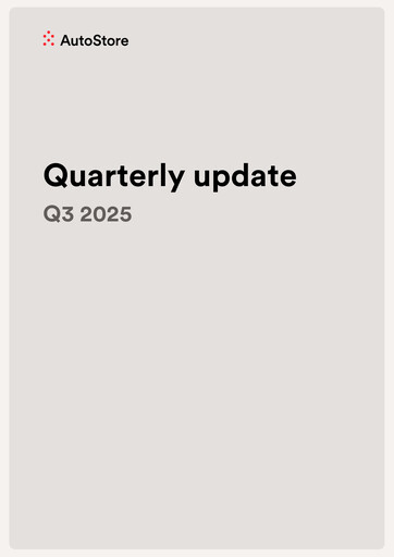 Thumbnail AutoStore Holdings Quarterly Report 2025-q3