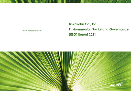 Thumbnail Jinko Solar ESG Report 2021