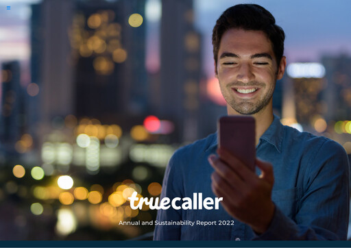 Thumbnail Truecaller Annual Report 2022