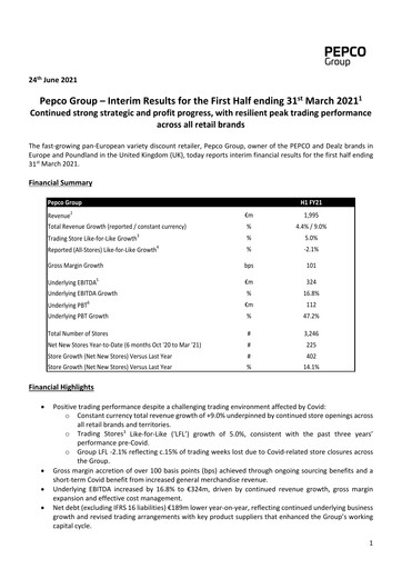Thumbnail Pepco Group Half-year Report 2021-h1