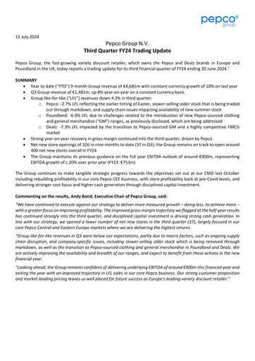 Thumbnail Pepco Group Quarterly Report 2024-q3