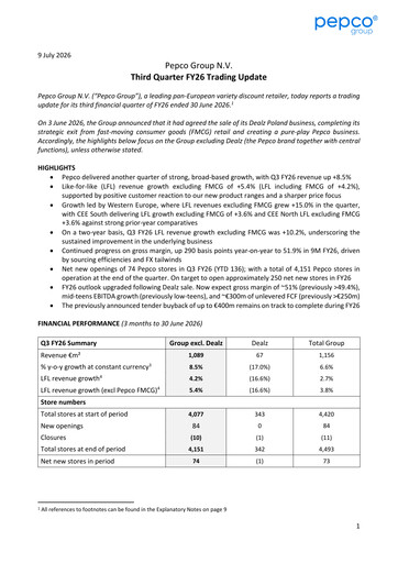 Thumbnail Pepco Group Quarterly Report 2026-q3