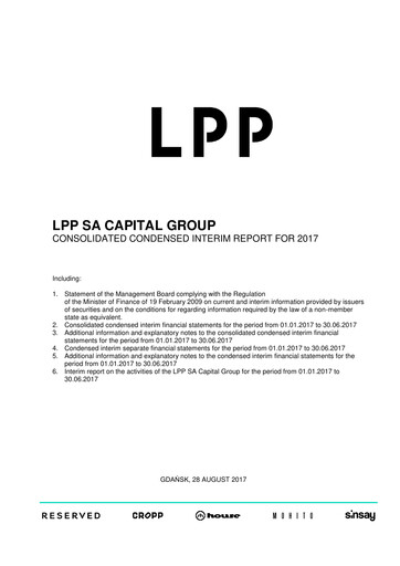 Thumbnail LPP SA Half-year Report 2017-h1