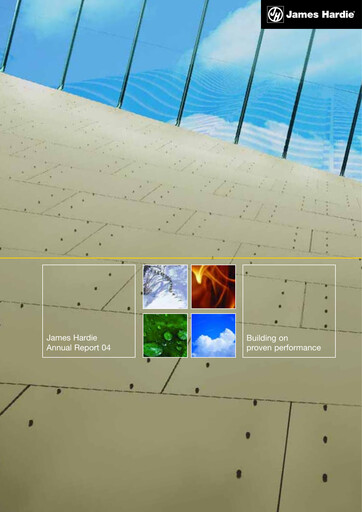 Miniature James Hardie Industries
 Rapport annuel 2004