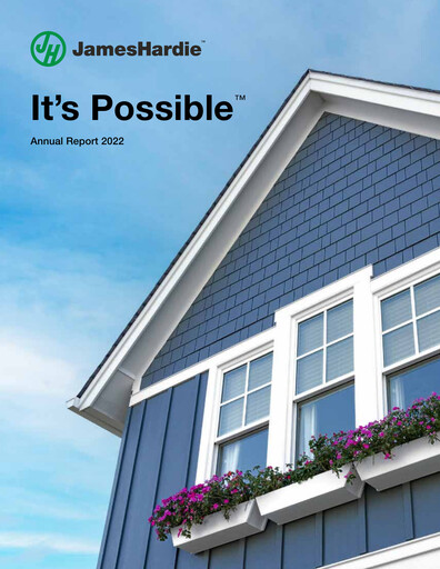 Miniature James Hardie Industries
 Rapport annuel 2022