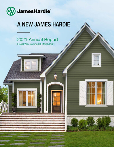 Miniature James Hardie Industries
 Rapport annuel fy2021