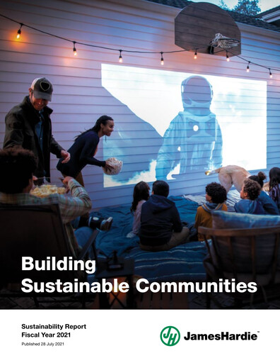 Thumbnail James Hardie Industries
 Sustainability Report fy2021