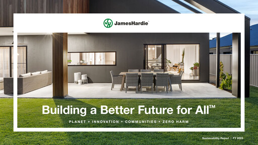 Thumbnail James Hardie Industries
 Sustainability Report fy2023