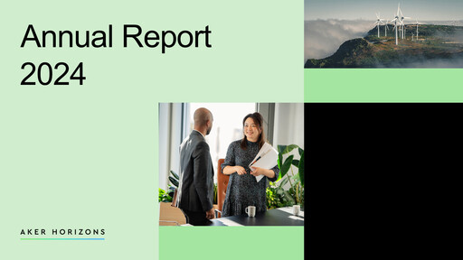 Thumbnail Aker Horizons Annual Report 2024