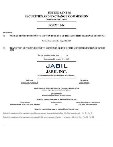 Vorschaubild Jabil Jahresbericht 2025