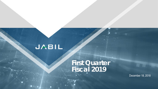 Thumbnail Jabil Quarterly Report 2019-q1