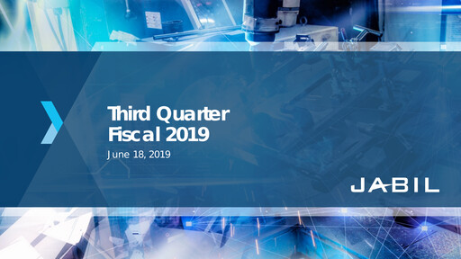 Thumbnail Jabil Quarterly Report 2019-q3