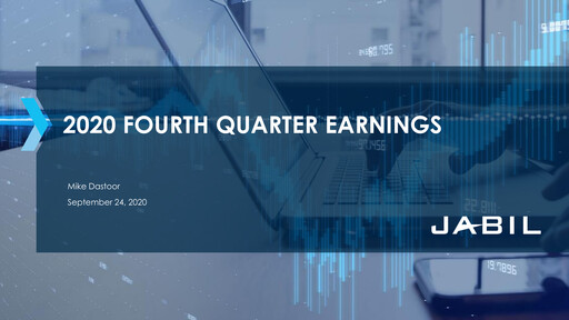 Thumbnail Jabil Quarterly Report 2020-q4