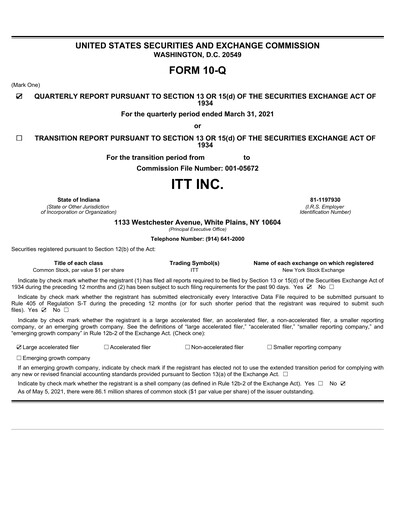 Thumbnail ITT Quarterly Report 2021-q1