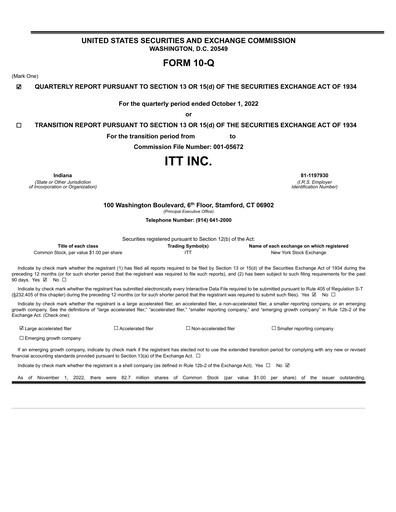 Thumbnail ITT Quarterly Report 2022-q3