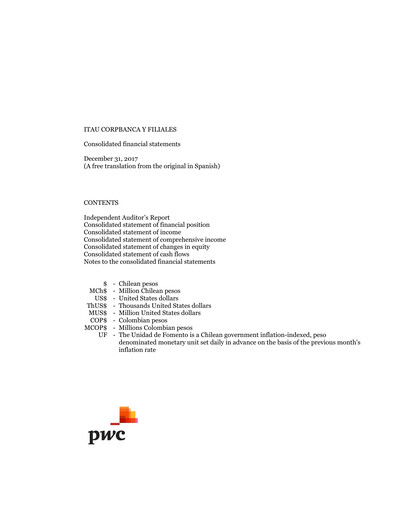 Thumbnail Itaú CorpBanca Financial Statement 2017