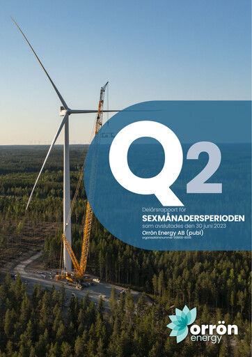 Thumbnail Orrön Energy Half-year Report 2023-h1