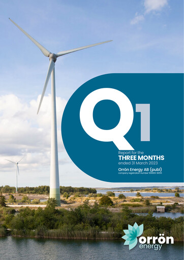 Thumbnail Orrön Energy Quarterly Report 2023-q1