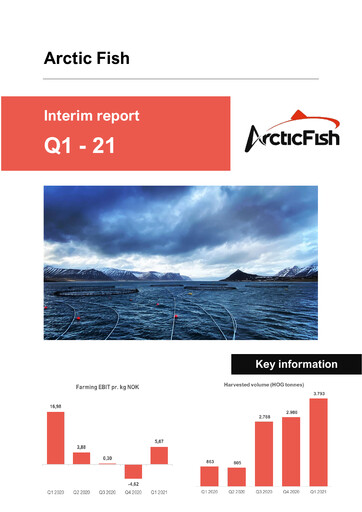 Thumbnail Arctic Fish Holding Quarterly Report 2021-q1