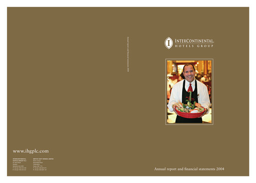 Thumbnail InterContinental Hotels Group
 Annual Report 2004