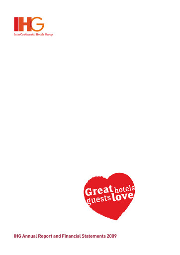 Thumbnail InterContinental Hotels Group
 Annual Report 2009
