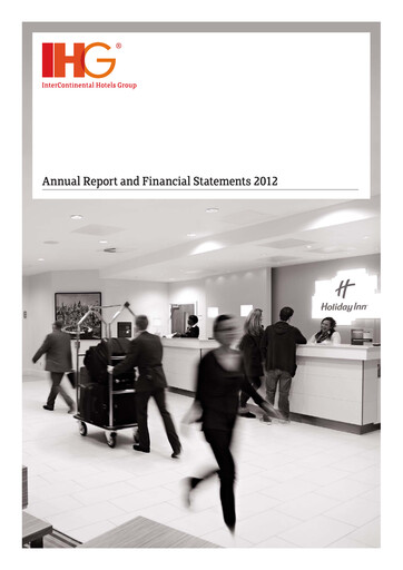 Thumbnail InterContinental Hotels Group
 Annual Report 2012