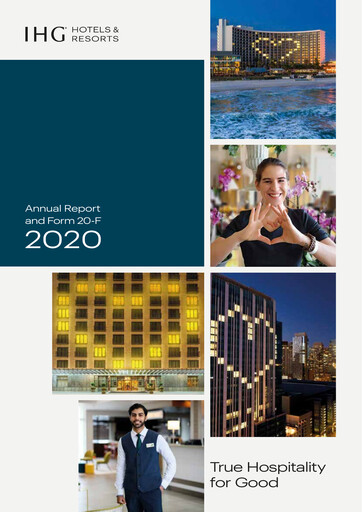 Thumbnail InterContinental Hotels Group
 Annual Report 2020