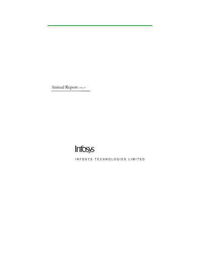 Thumbnail Infosys Annual Report 1996-1997