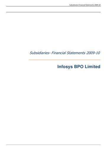 Thumbnail Infosys Financial Statement 2009-2010