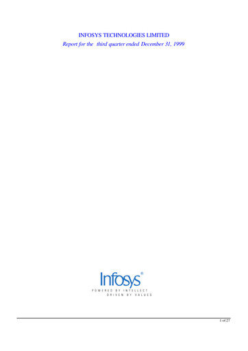 Thumbnail Infosys Quarterly Report 1999-q3