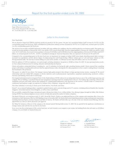 Thumbnail Infosys Quarterly Report 2005-q1