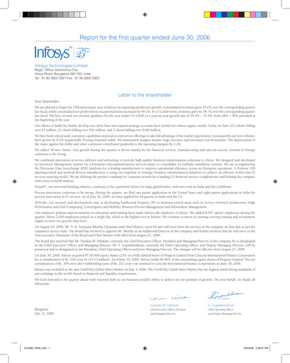 Thumbnail Infosys Quarterly Report 2006-q1
