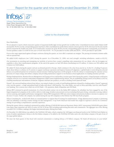 Thumbnail Infosys Quarterly Report 2006-q3