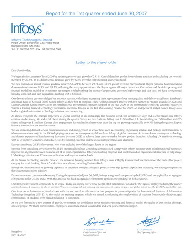 Thumbnail Infosys Quarterly Report 2007-q1