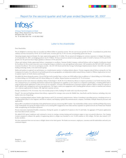 Thumbnail Infosys Quarterly Report 2007-q2