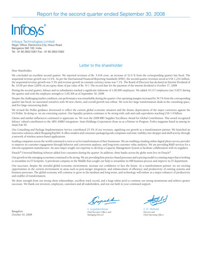 Thumbnail Infosys Quarterly Report 2008-q2